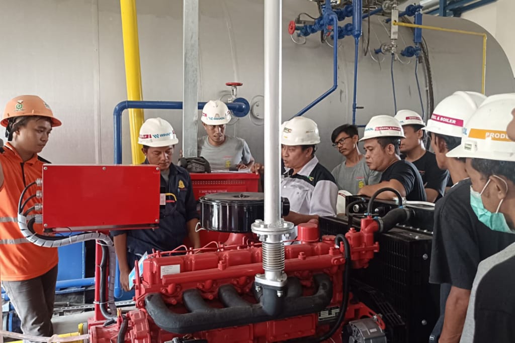 SAC personnel inspecting fire facility and installation equipment