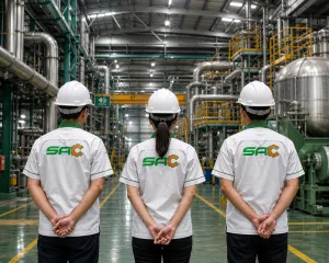 Staff Sinar Alam Cakrabuanan Sedang Meninjau Pabrik